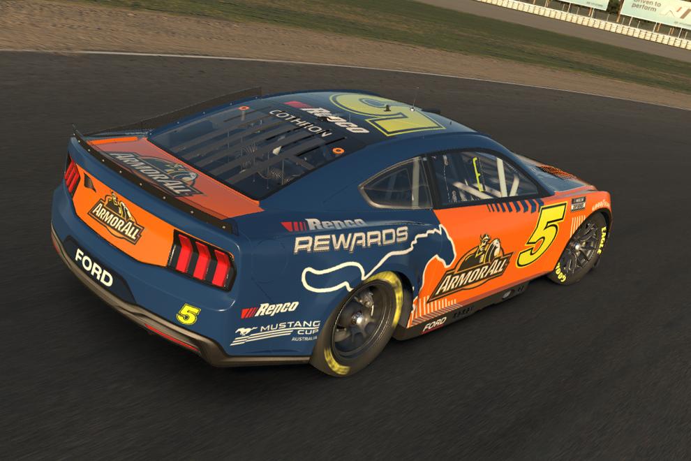 Preview of Austin Cindric, Supercars, Armor All, Repco Rewards, Mustang Cup NASCAR Cup Concept No Numbers by Amy Cothron