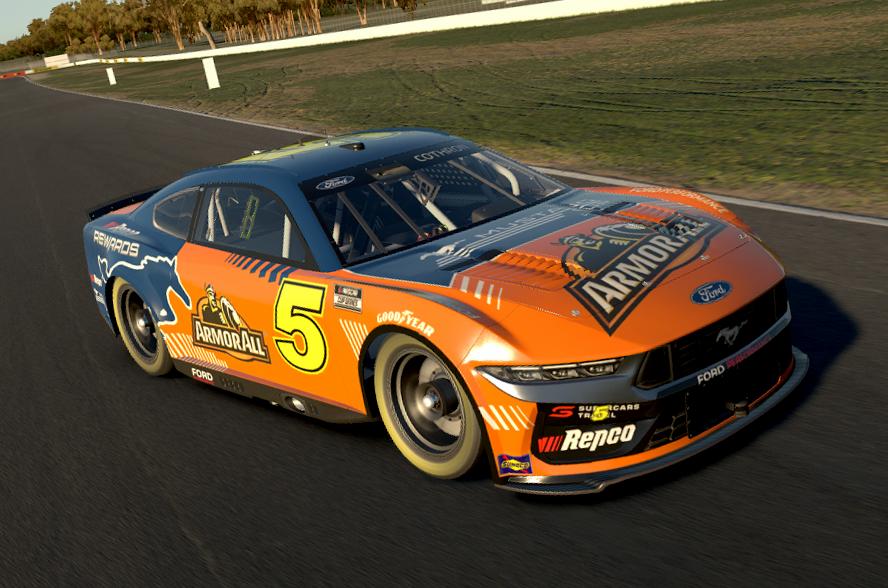 Preview of Austin Cindric, Supercars, Armor All, Repco Rewards, Mustang Cup NASCAR Cup Concept No Numbers by Amy Cothron