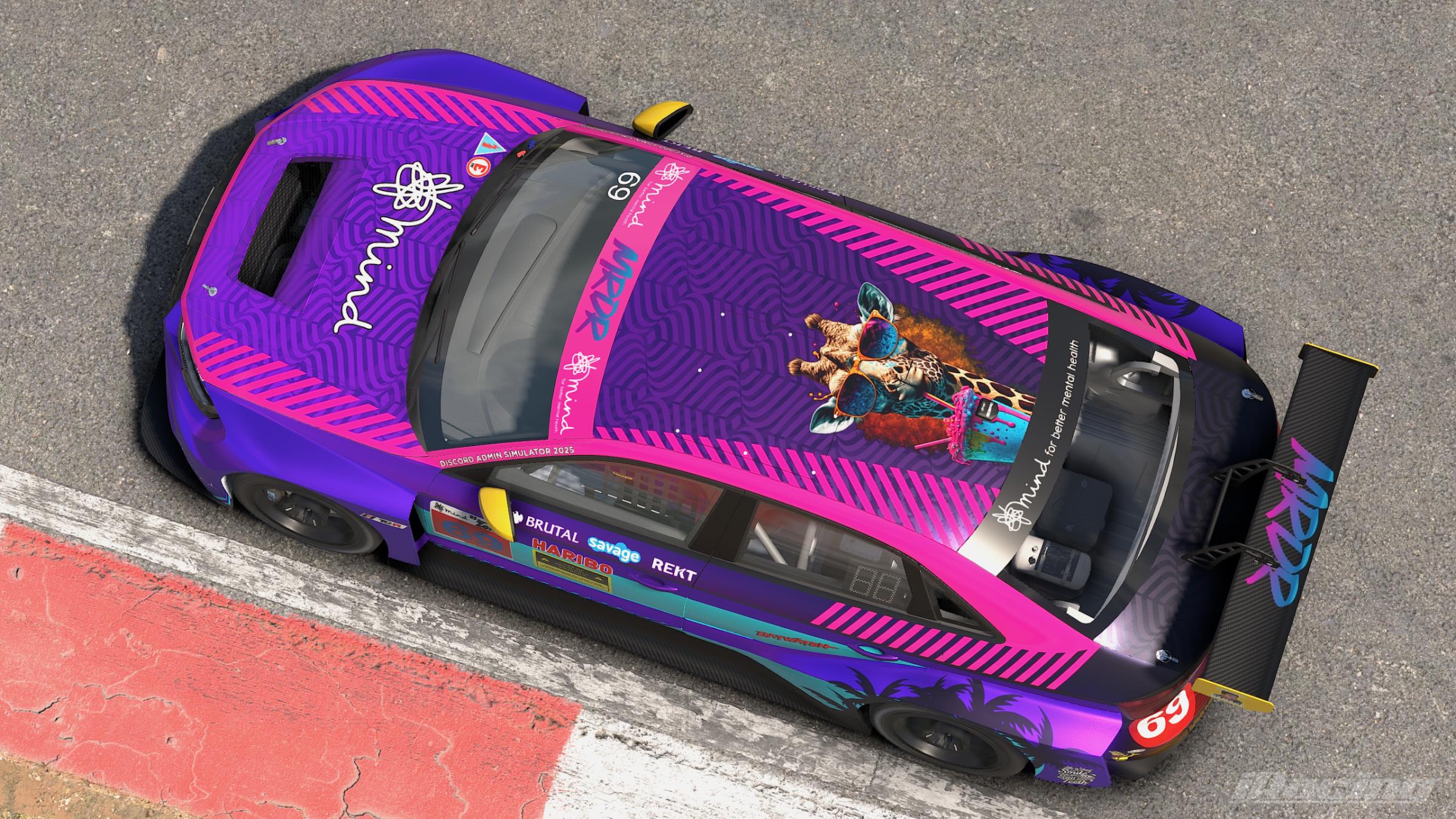 Preview of 2025 Official livery of Team MRDR for 23hr of Zolder Race for Mental Health by Paul R Chaloner