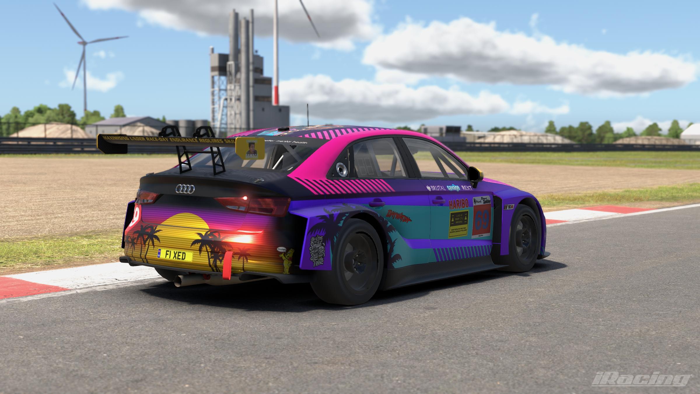 Preview of 2025 Official livery of Team MRDR for 23hr of Zolder Race for Mental Health by Paul R Chaloner