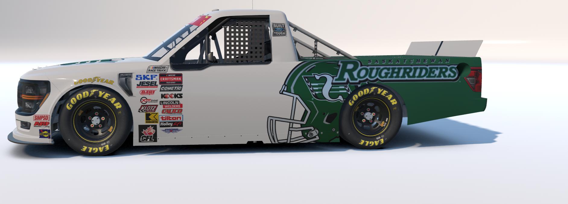Preview of cfl paints Saskatchewan rough riders f150  by Dave S.