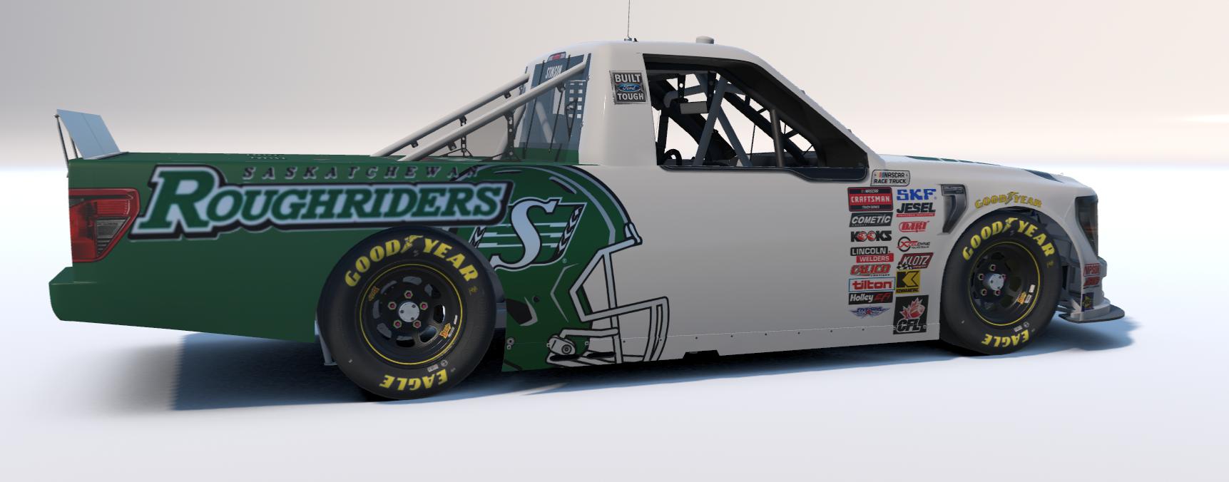 Preview of cfl paints Saskatchewan rough riders f150  by Dave S.
