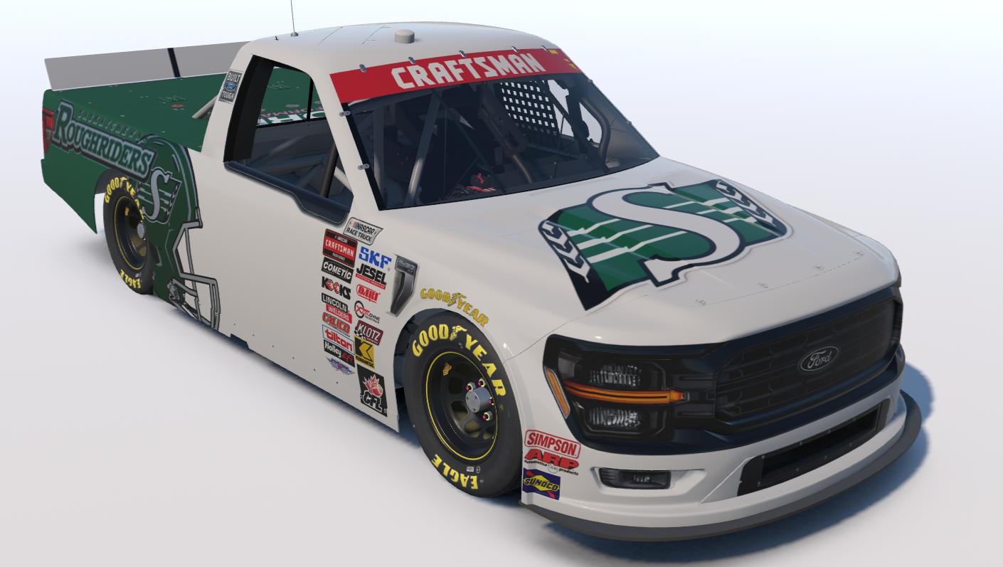 Preview of cfl paints Saskatchewan rough riders f150  by Dave S.