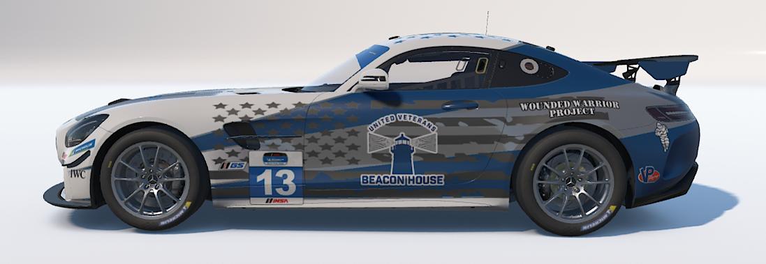 Preview of United Veterans Beacon House Mercedes GT4 by Zane Rutherford