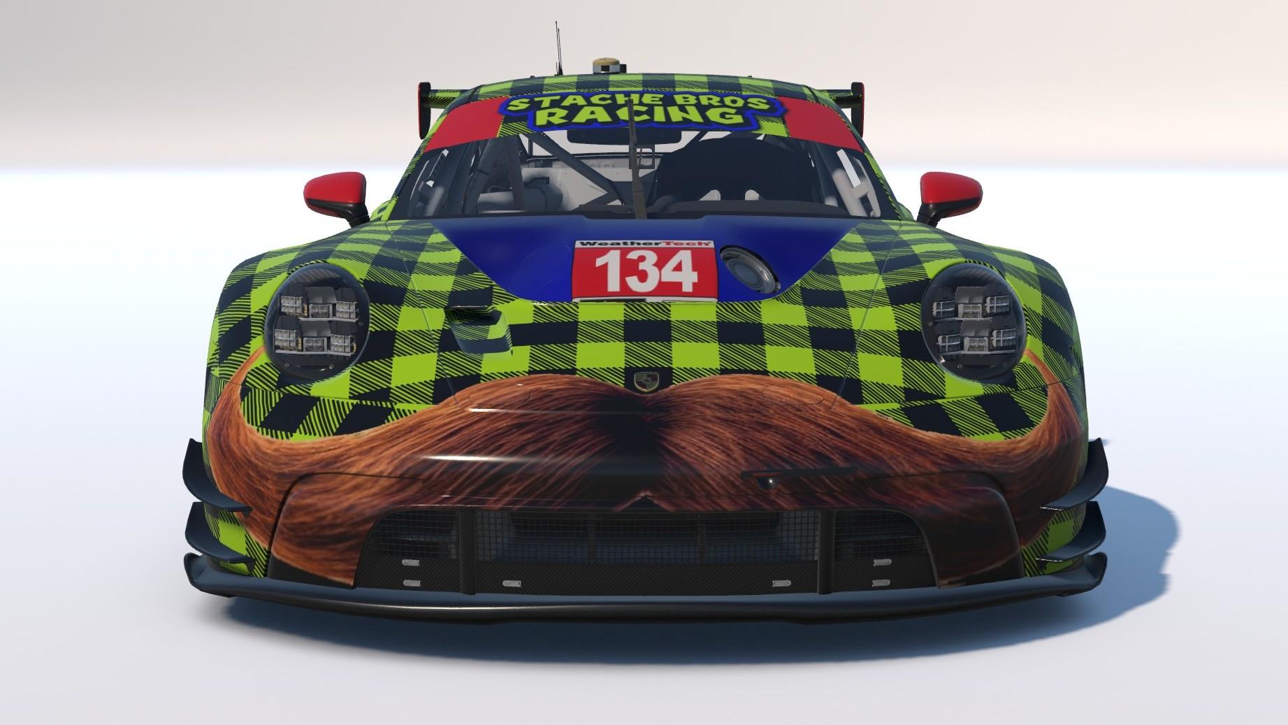 Preview of Mustached Stache Bros Racing Porsche 911 GT3 R IMSA GTD Pro! by Mike Lofquist2