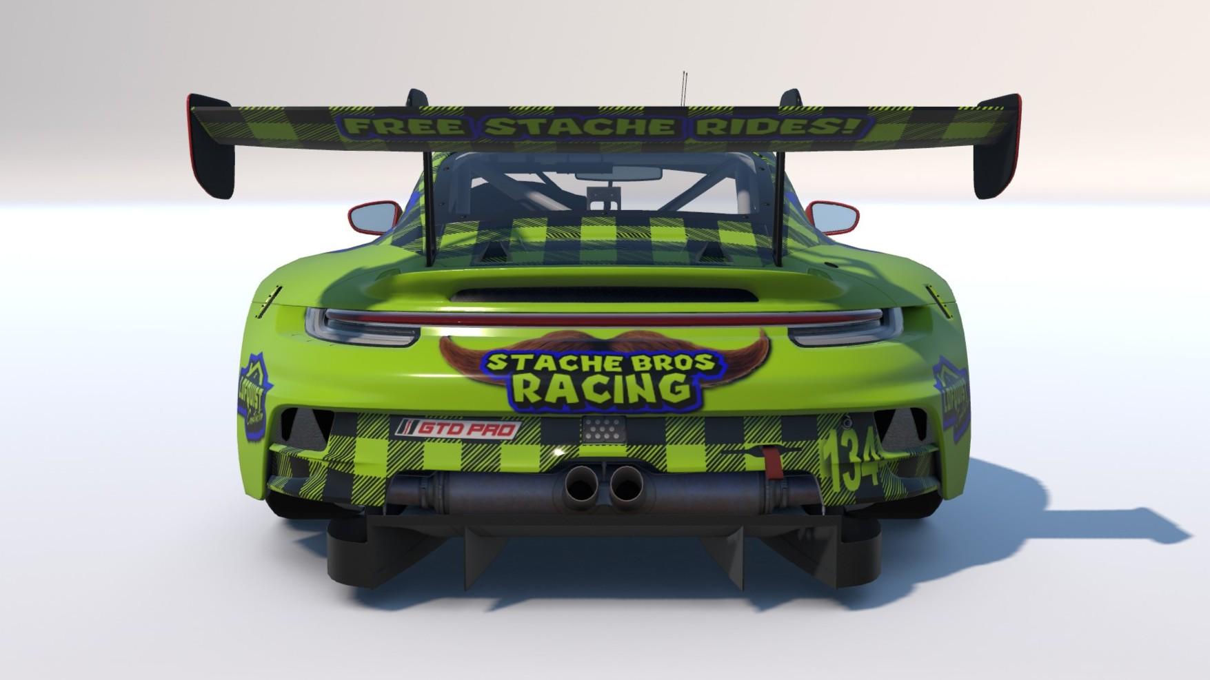 Preview of Mustached Stache Bros Racing Porsche 911 GT3 R IMSA GTD Pro! by Mike Lofquist2