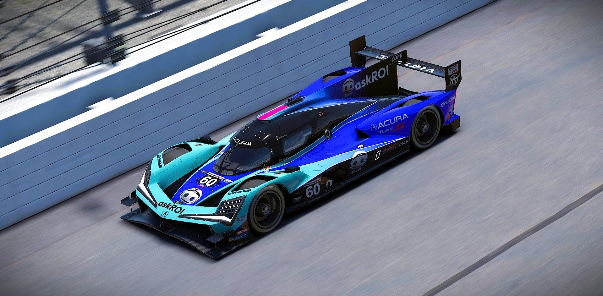 Preview of Meyer Shank Racing #60 2025 IMSA Daytona Test Livery by Samuel J Ball