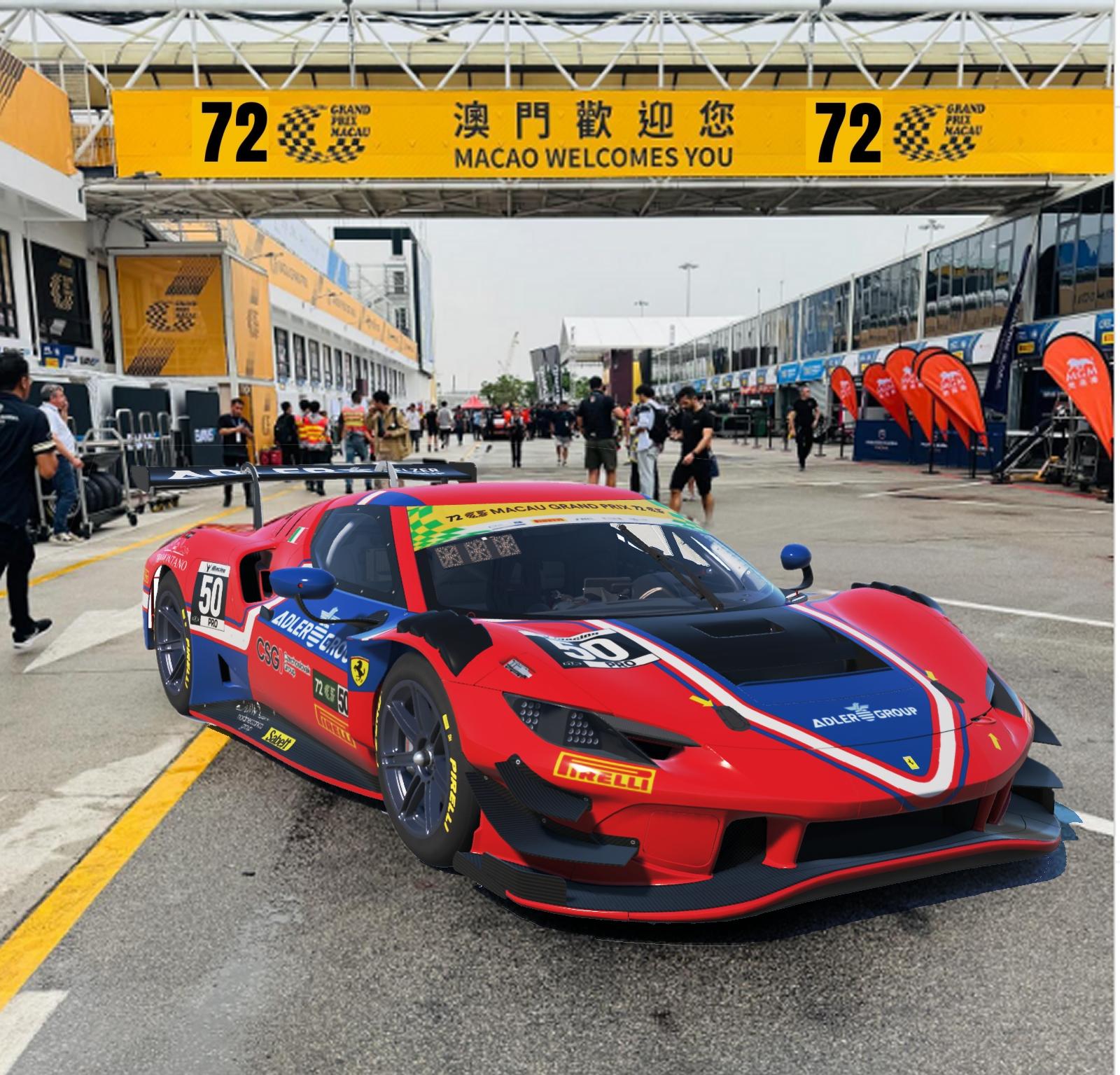 Preview of Ferrari 296 GT3 Macau by Don Craig