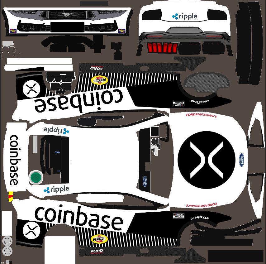 Preview of XRP Coinbase - NextGen Ford Mustang by Chance Campbell