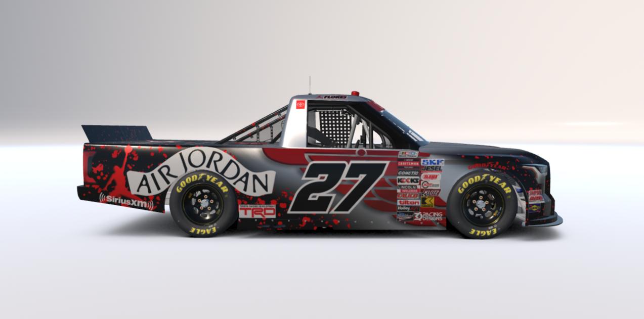 Preview of Misael Flores #27 Air Jordan Truck Toyota Tundra TRD by Johnathan Smith3
