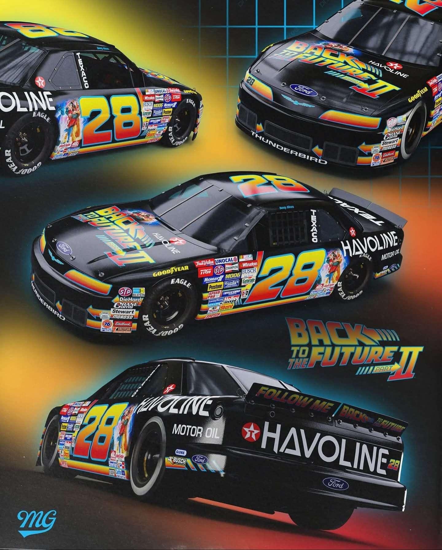 Preview of Davey Allison 1989 Back to the Future 2  by Kyle Carpenter