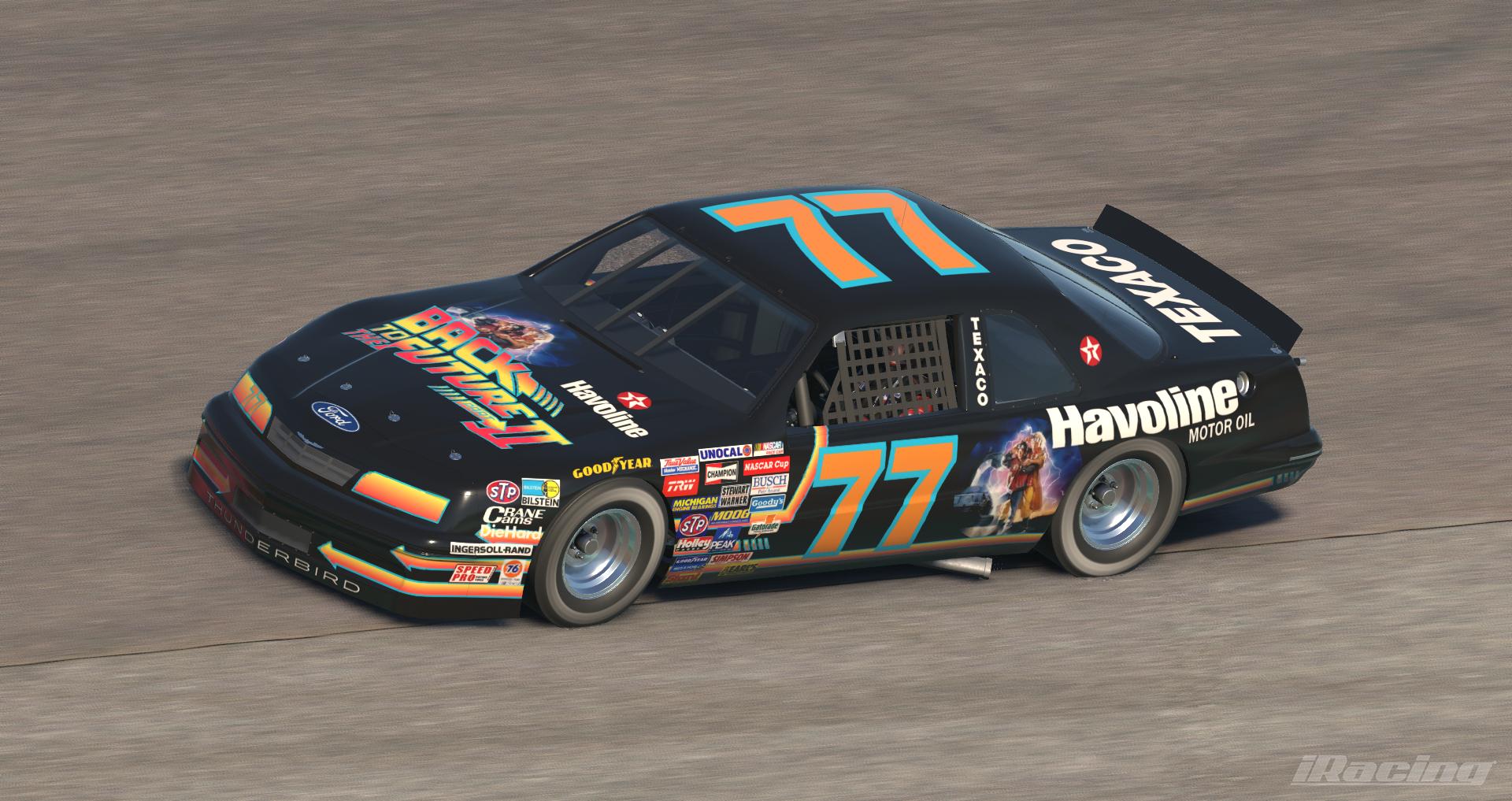 Preview of Davey Allison 1989 Back to the Future 2 Sim Stamp by Kyle Carpenter
