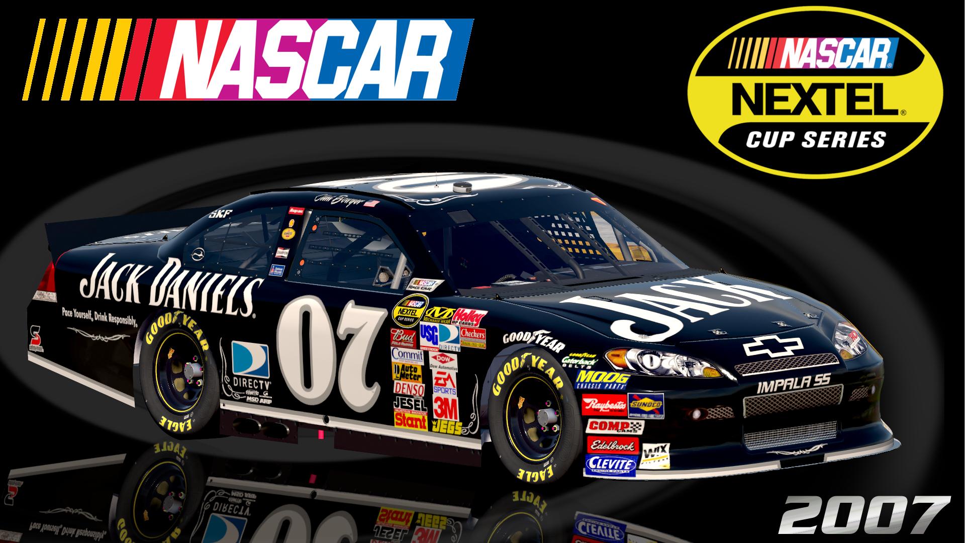 Preview of #07 Clint Bowyer 2007 Jack Daniels Impala SS COT Sim Stamped Number by Christian Budd