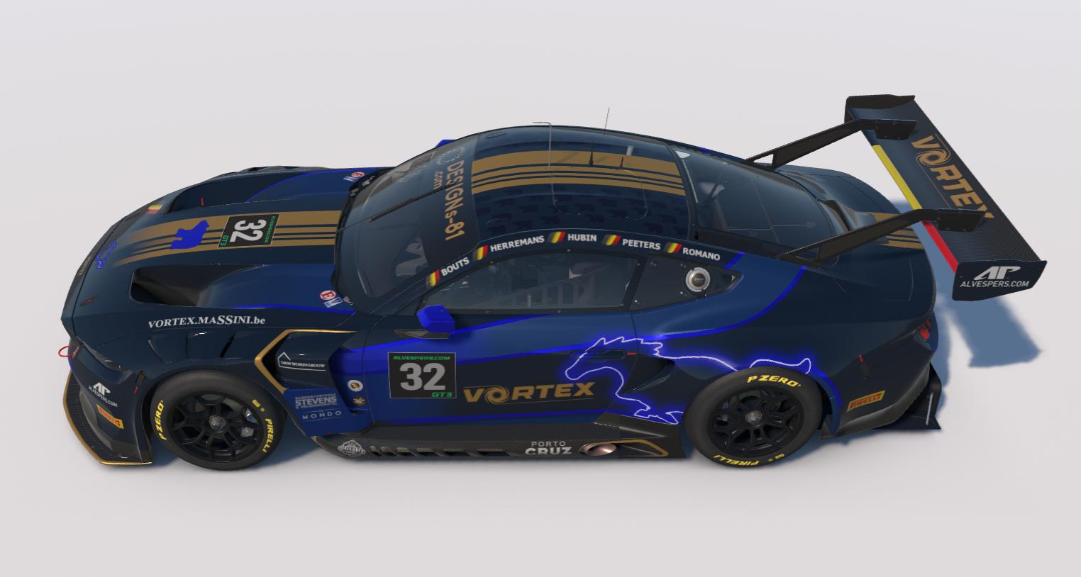 Preview of VORTEX Mustang GT3 - 2026 Edition by Pieter Cuypers