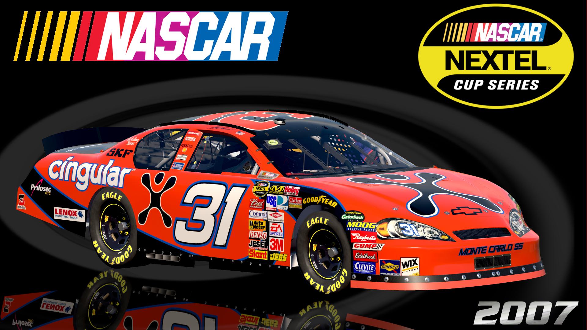 Preview of #31 Jeff Burton 2007 Cingular Chevrolet Monte Carlo SS Sim Stamped Number by Christian Budd