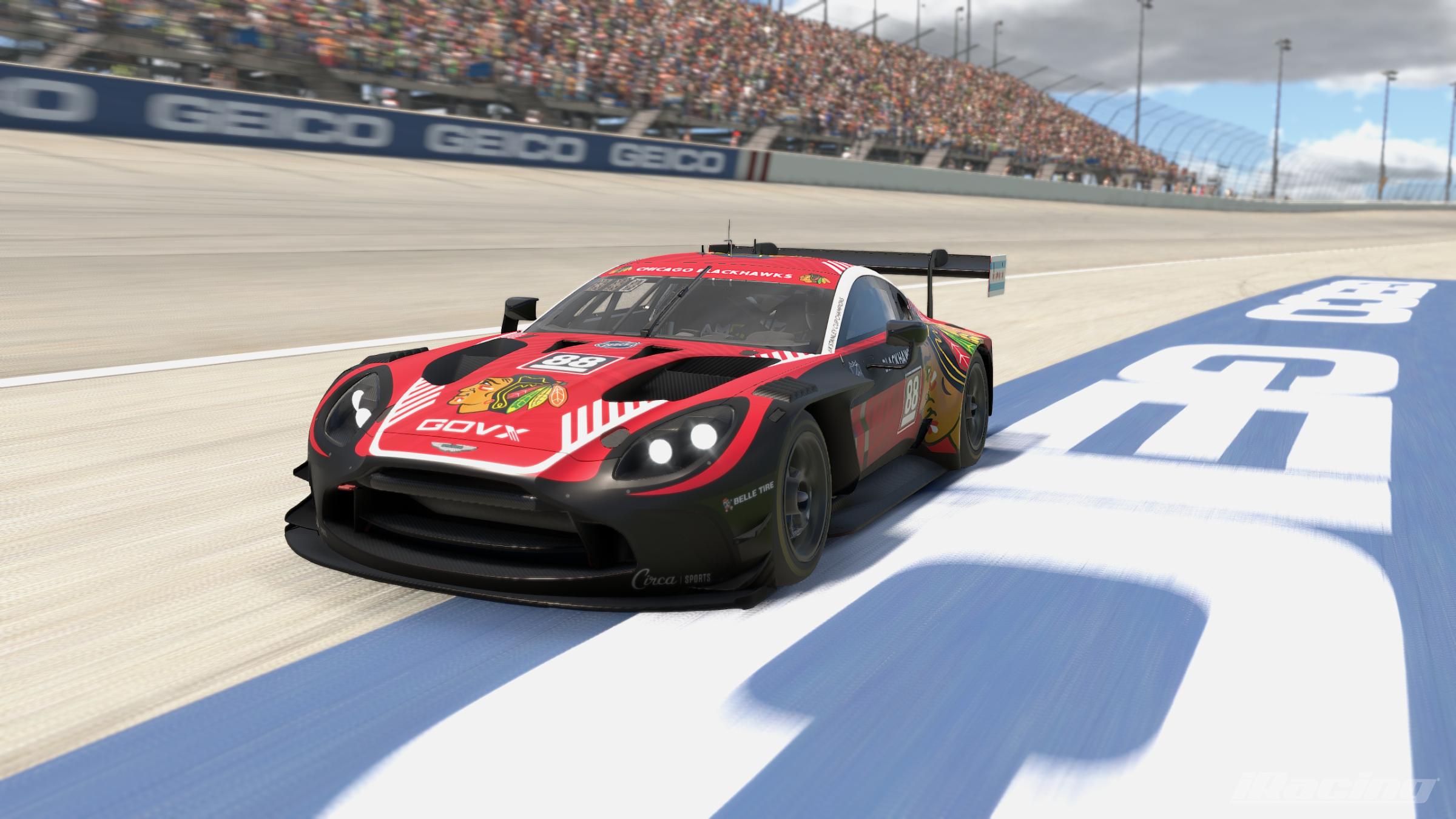 Preview of 2025 Chicago Blackhawks Aston Martin GT3 EVO by Paul R Chaloner