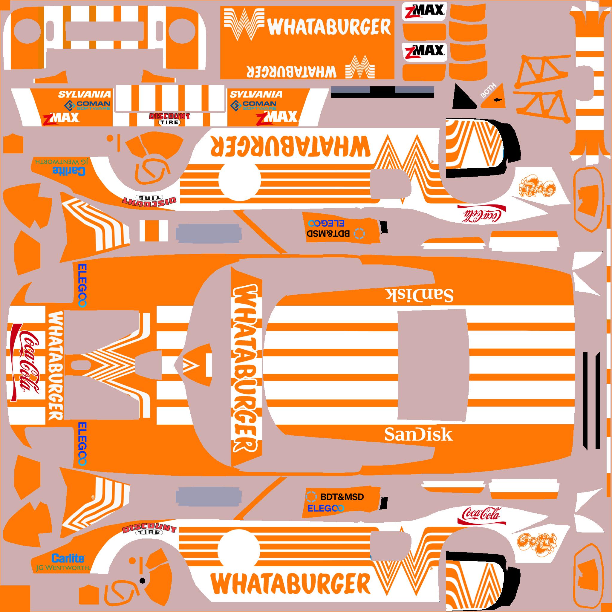 Preview of Ford GT3 Whataburger by Clyde Coman