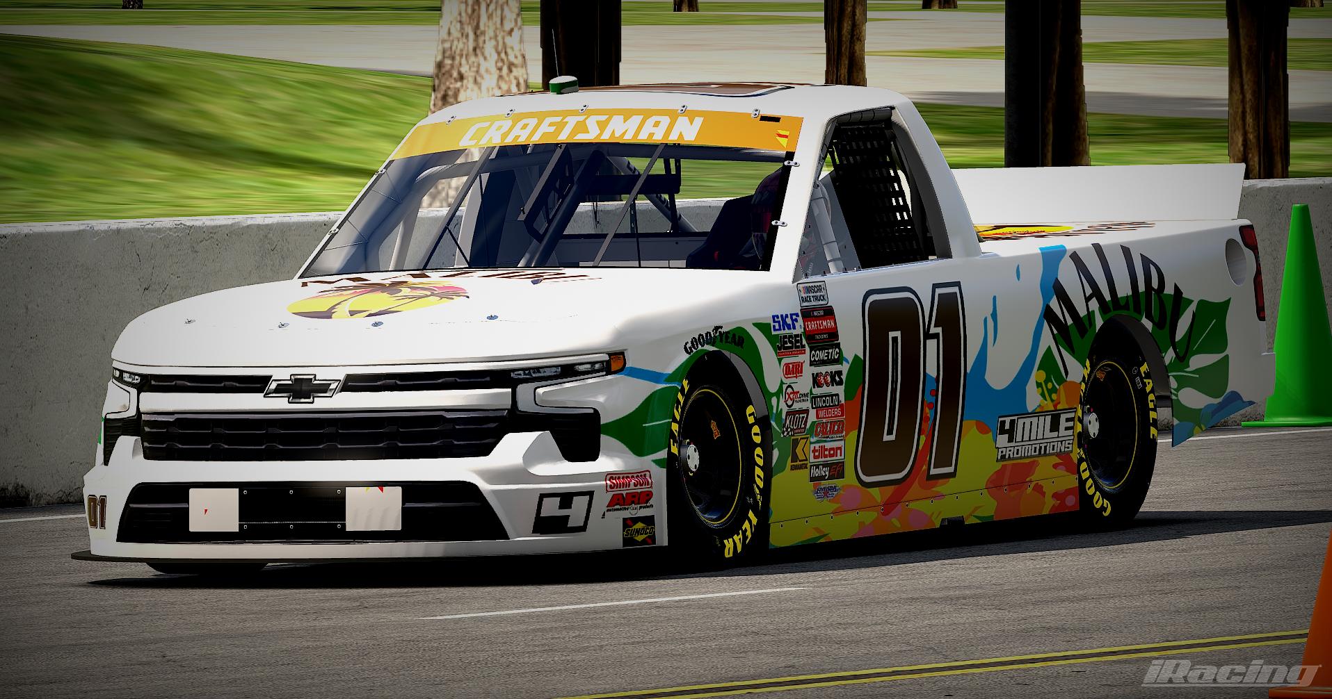Preview of NASCAR CHEVROLET SILVERADO MALIBU POTW - #01 by Zachary Beeckman