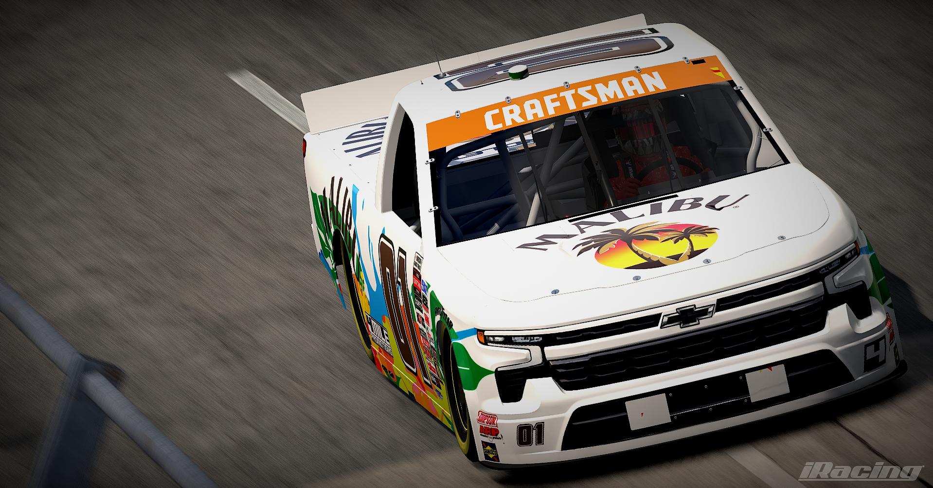 Preview of NASCAR CHEVROLET SILVERADO MALIBU POTW - #01 by Zachary Beeckman