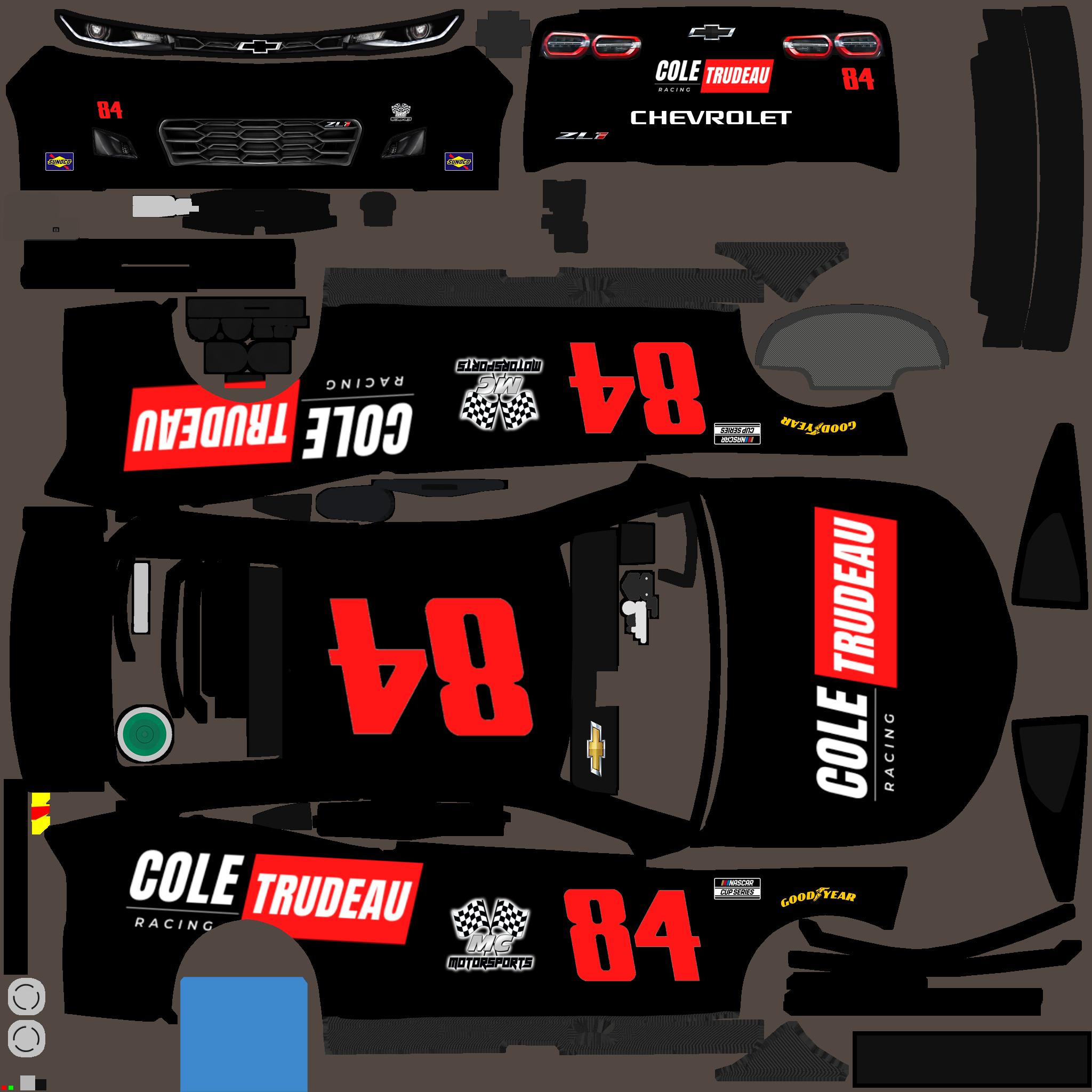 Preview of #84 Cole Trudeau Racing Next Gen by Marty Cmejla
