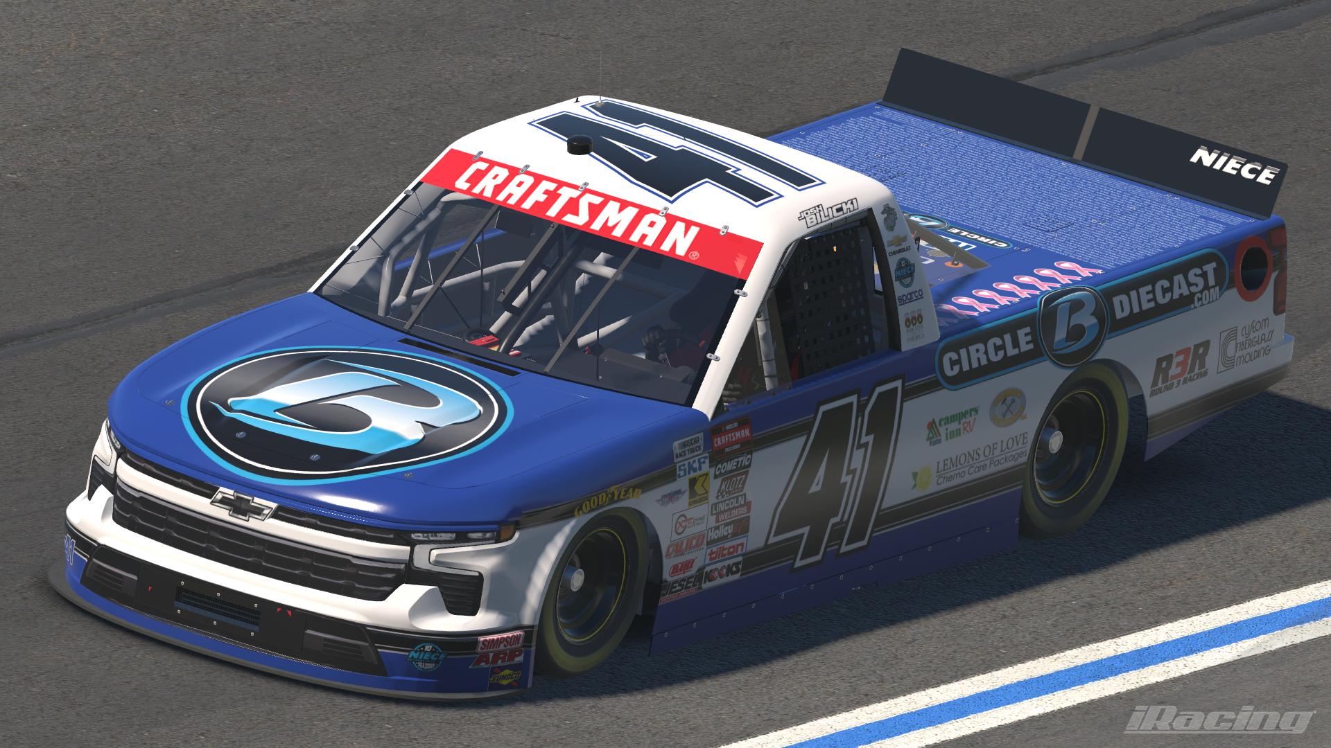 Preview of 2025 Josh Bilicki Circle B Diecast Chevrolet Silverado RST by Leighton B Sibille