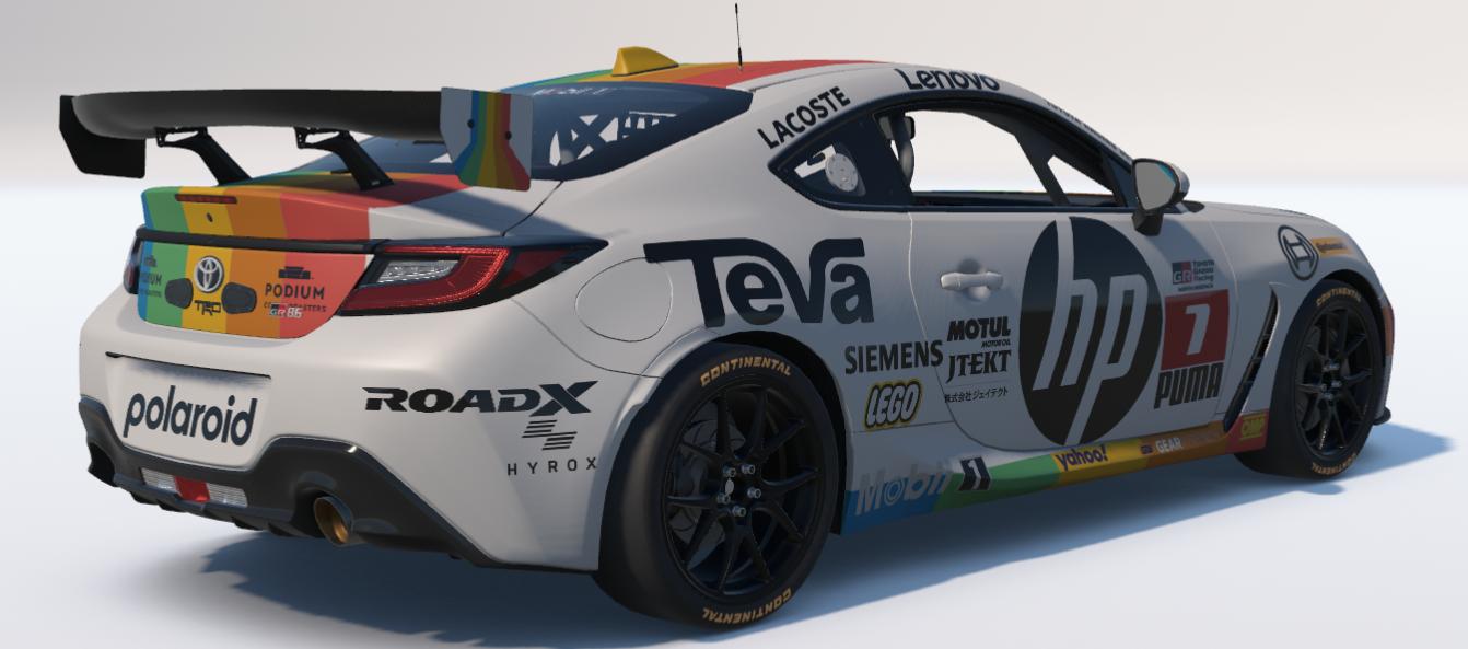 Preview of Polaroid/Hewlett Packard Toyota GR86 by Ronald Lawson2