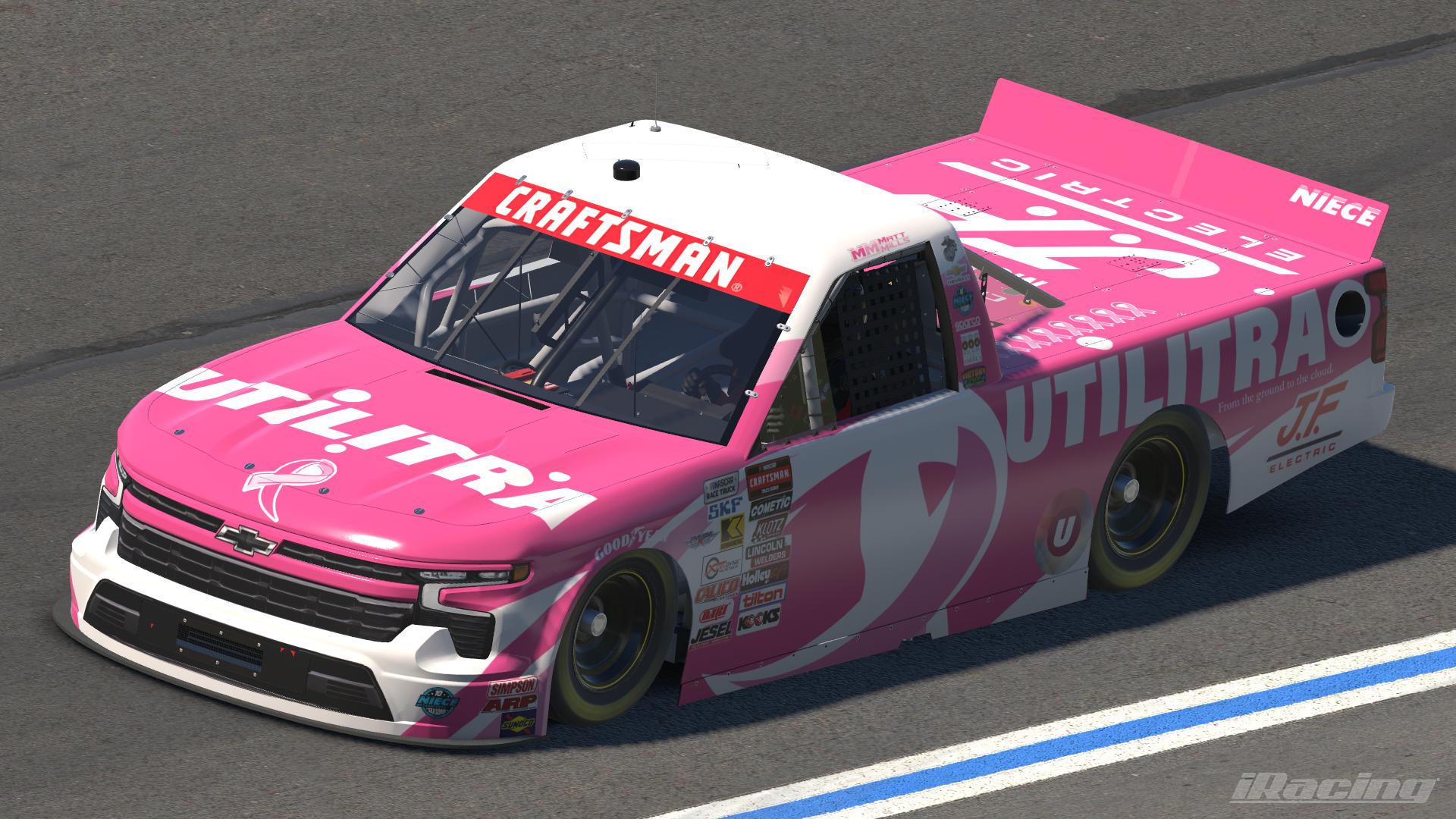 Preview of 2025 Matt Mills Utilitra Breast Cancer Awareness Chevrolet Silverado RST (No Numbers) by Leighton B Sibille