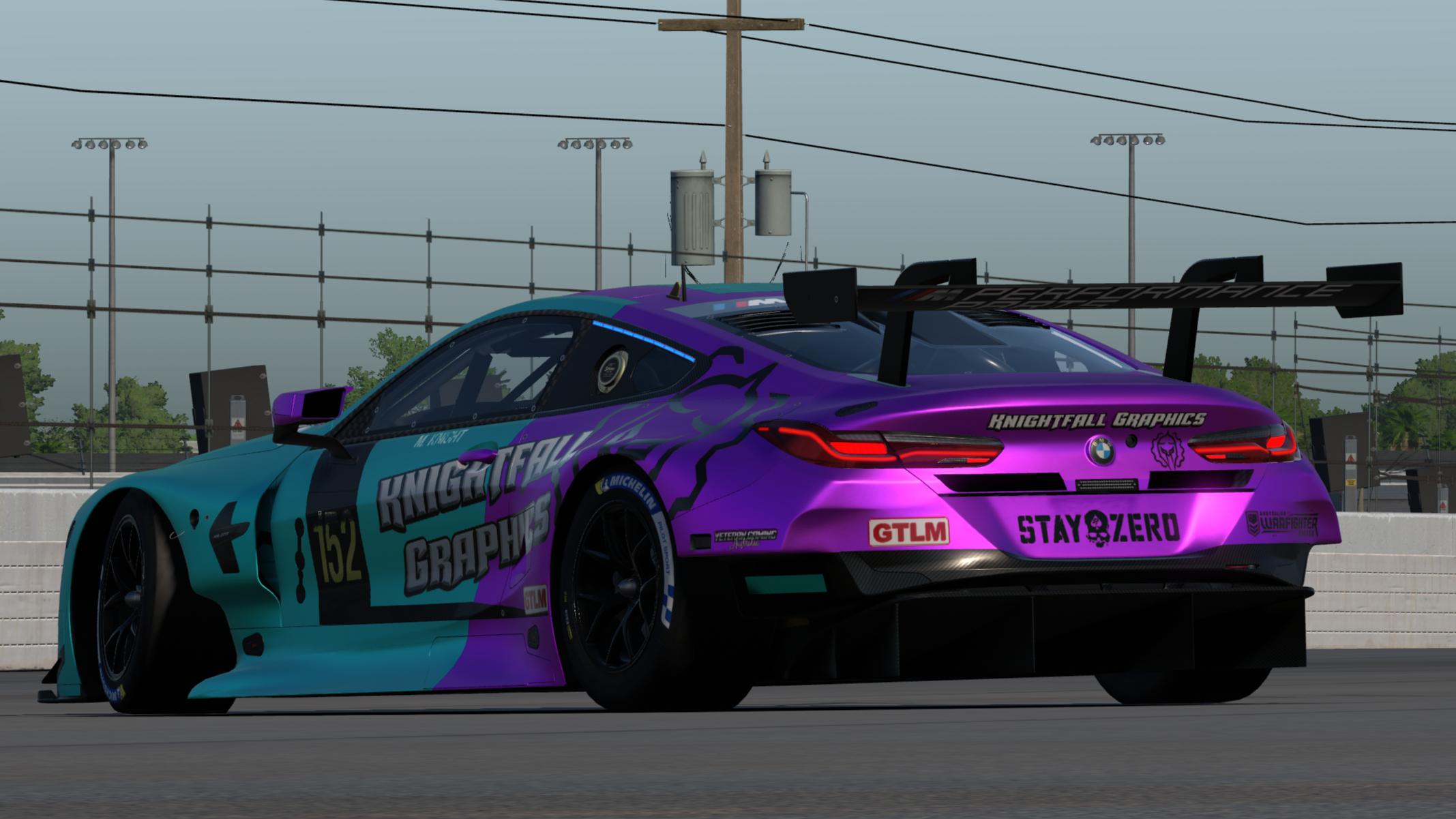 Preview of Knightfall Graphics Livery of BMW M8 GTE by Matt J K.