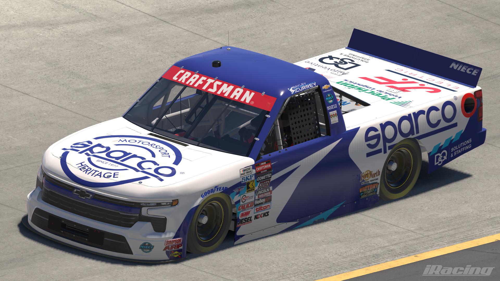 Preview of 2025 Bayley Currey Sparco Chevrolet Silverado RST (No Numbers) by Leighton B Sibille