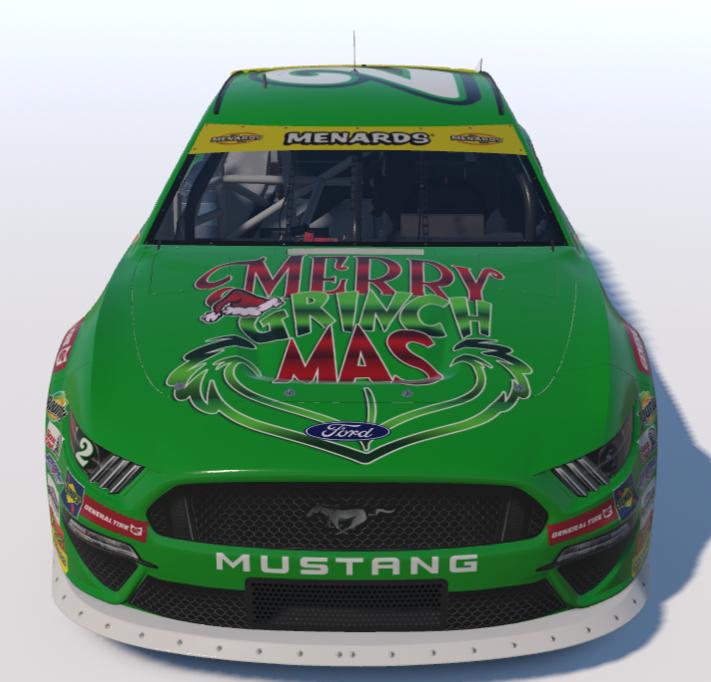 Preview of The Grinch ARCA Ford Mustang by Tyrone Yohe