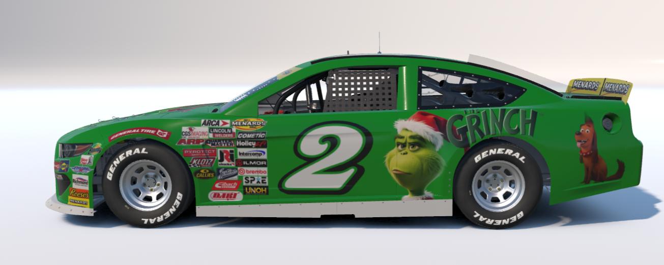 Preview of The Grinch ARCA Ford Mustang by Tyrone Yohe