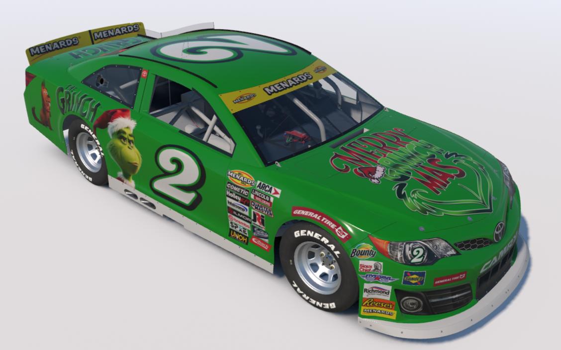 Preview of The Grinch ARCA Toyota Camry by Tyrone Yohe