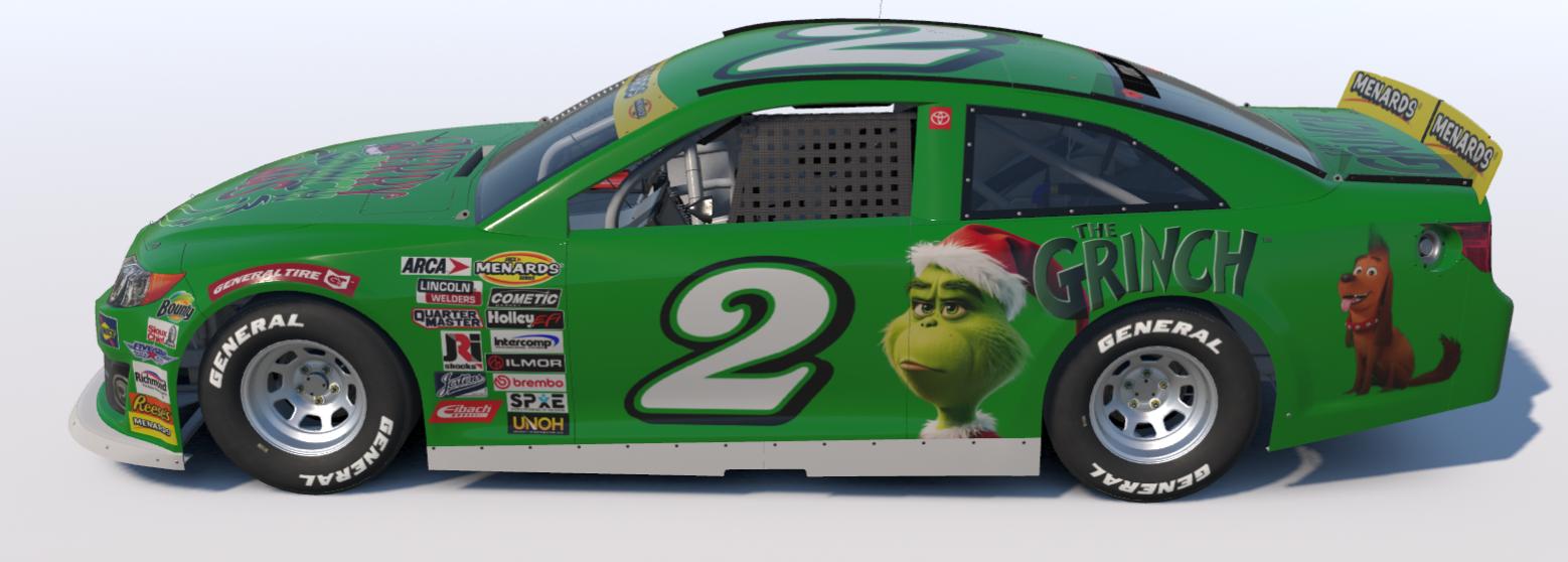 Preview of The Grinch ARCA Toyota Camry by Tyrone Yohe