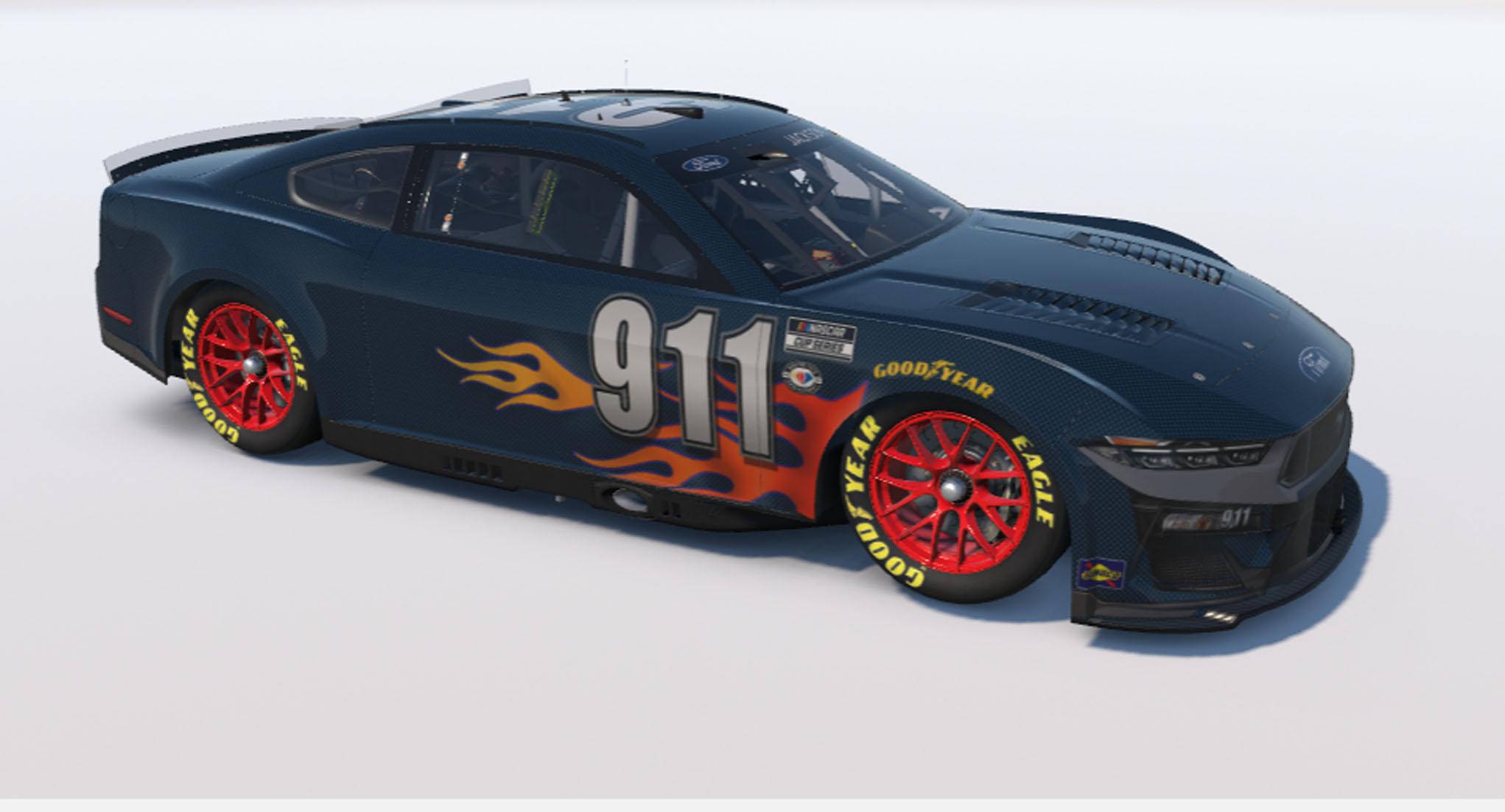 Flamas Racing Negras Flame Black by Cecil J. - Trading Paints