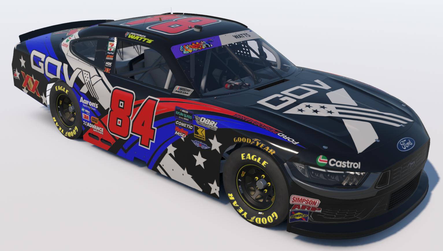 Preview of Mike Watts OBRL Kylou Glass Series GovX Ford Mustang by Mike W.