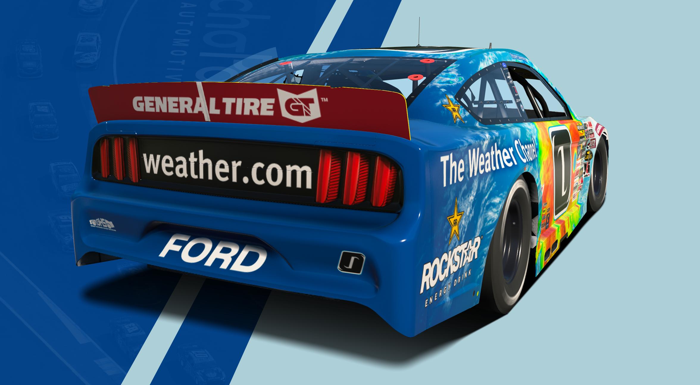 Preview of #0 The Weather Channel Fictional ARCA Mustang by Matt Muir
