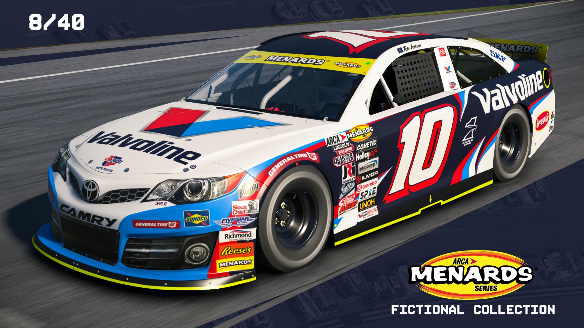 Preview of #10 Valvoline Fictional ARCA Camry by Matt Muir