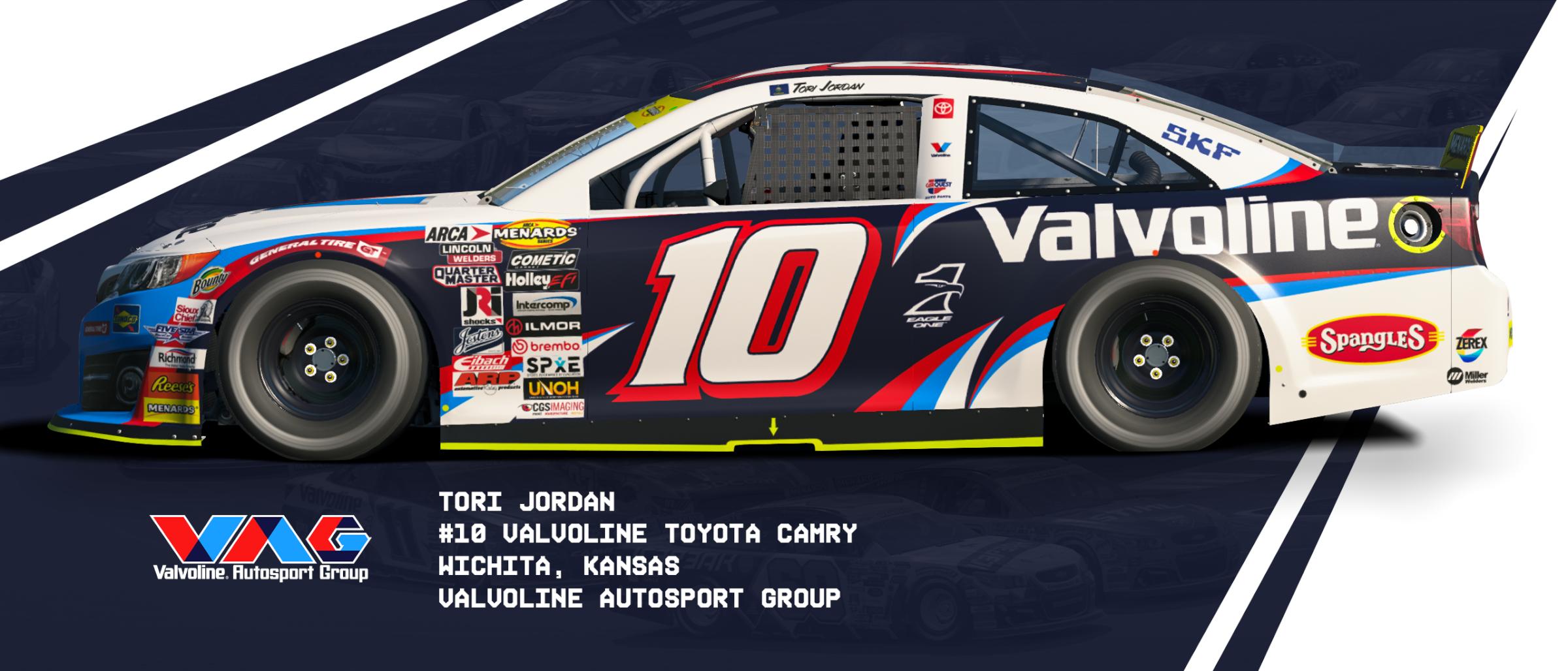 Preview of #10 Valvoline Fictional ARCA Camry by Matt Muir