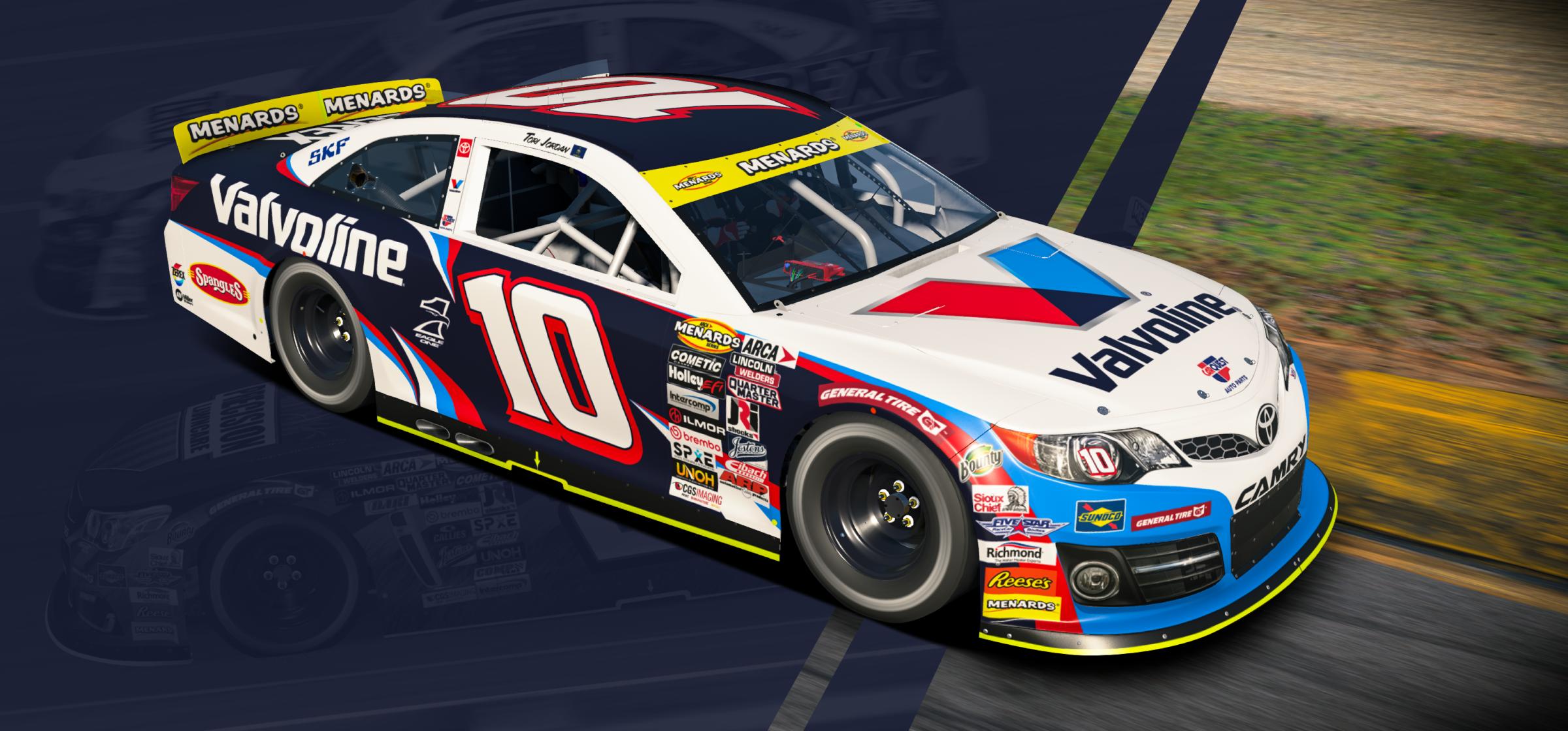 Preview of #10 Valvoline Fictional ARCA Camry by Matt Muir