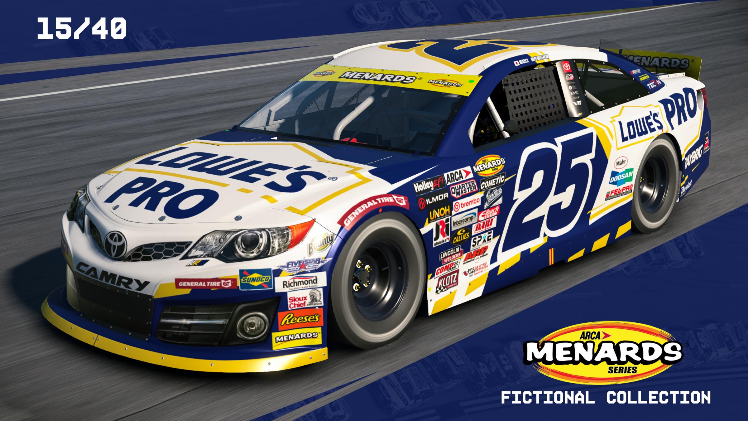 Preview of #25 Lowes Pro Fictional ARCA Camry by Matt Muir