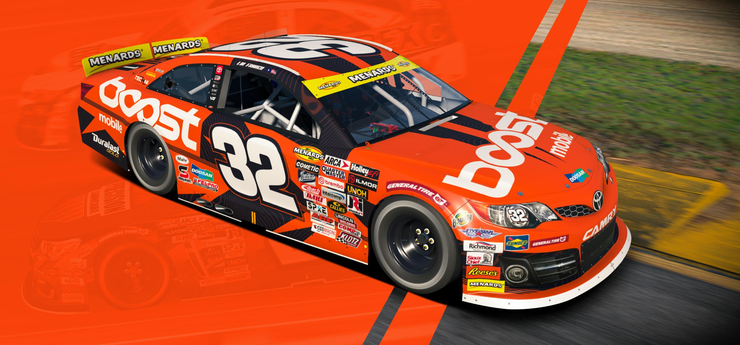 Preview of #32 Boost Mobile Fictional ARCA Camry by Matt Muir