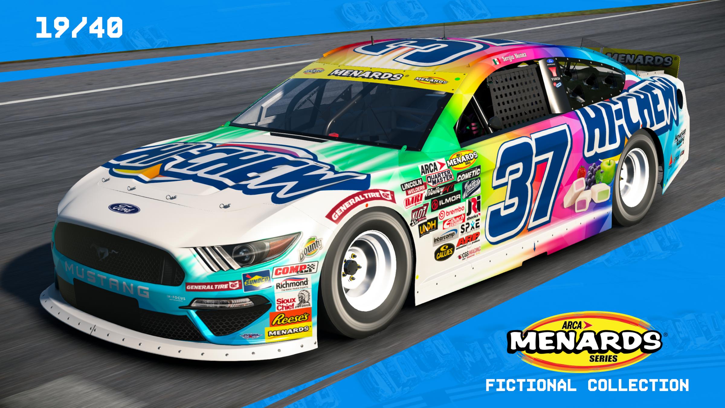 Preview of #37 Hi-Chew Fictional ARCA Mustang by Matt Muir