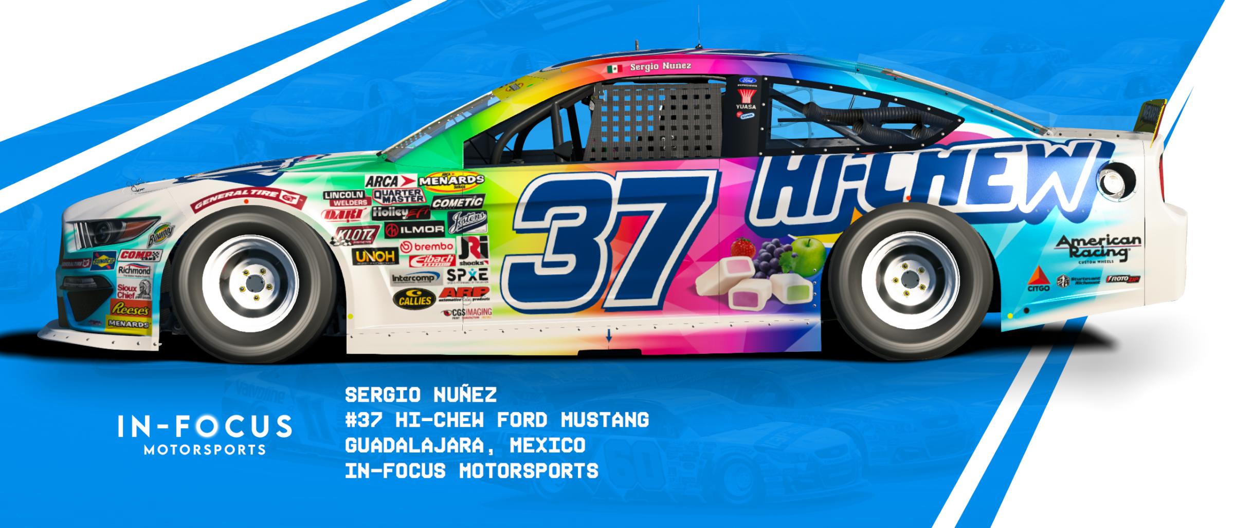 Preview of #37 Hi-Chew Fictional ARCA Mustang by Matt Muir