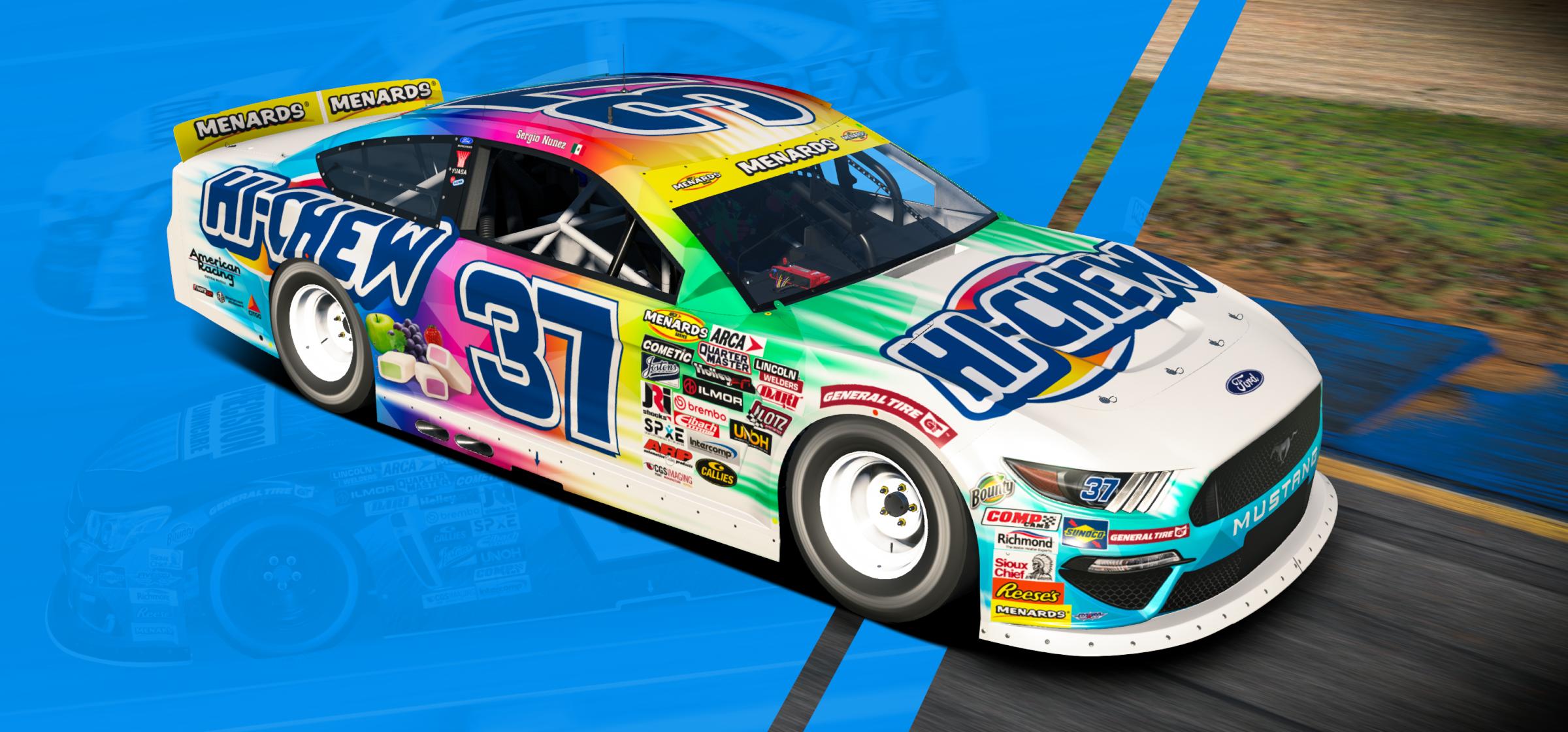 Preview of #37 Hi-Chew Fictional ARCA Mustang by Matt Muir