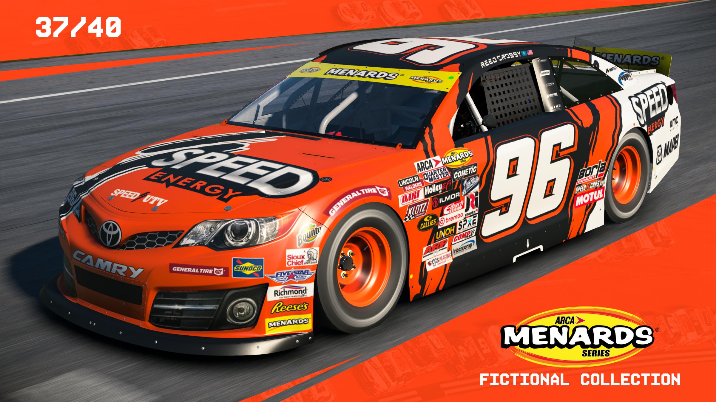 Preview of #96 Speed Energy Fictional ARCA Camry by Matt Muir