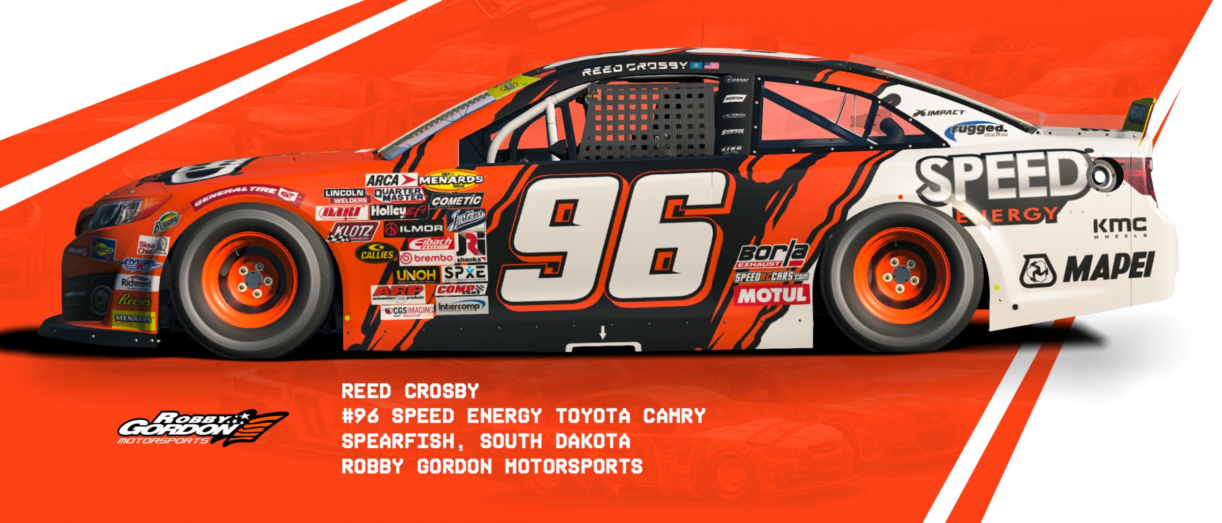 Preview of #96 Speed Energy Fictional ARCA Camry by Matt Muir