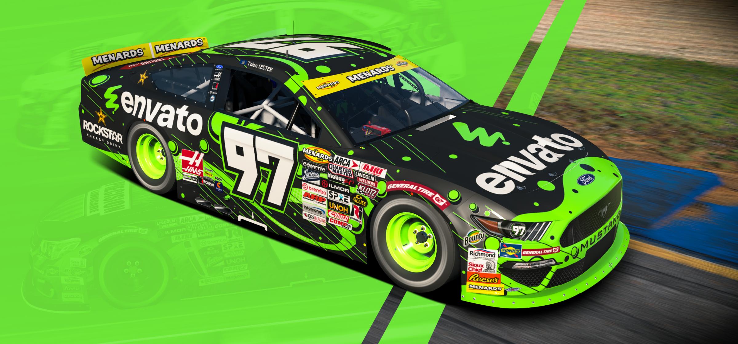 Preview of #97 Envato Fictional ARCA Mustang by Matt Muir