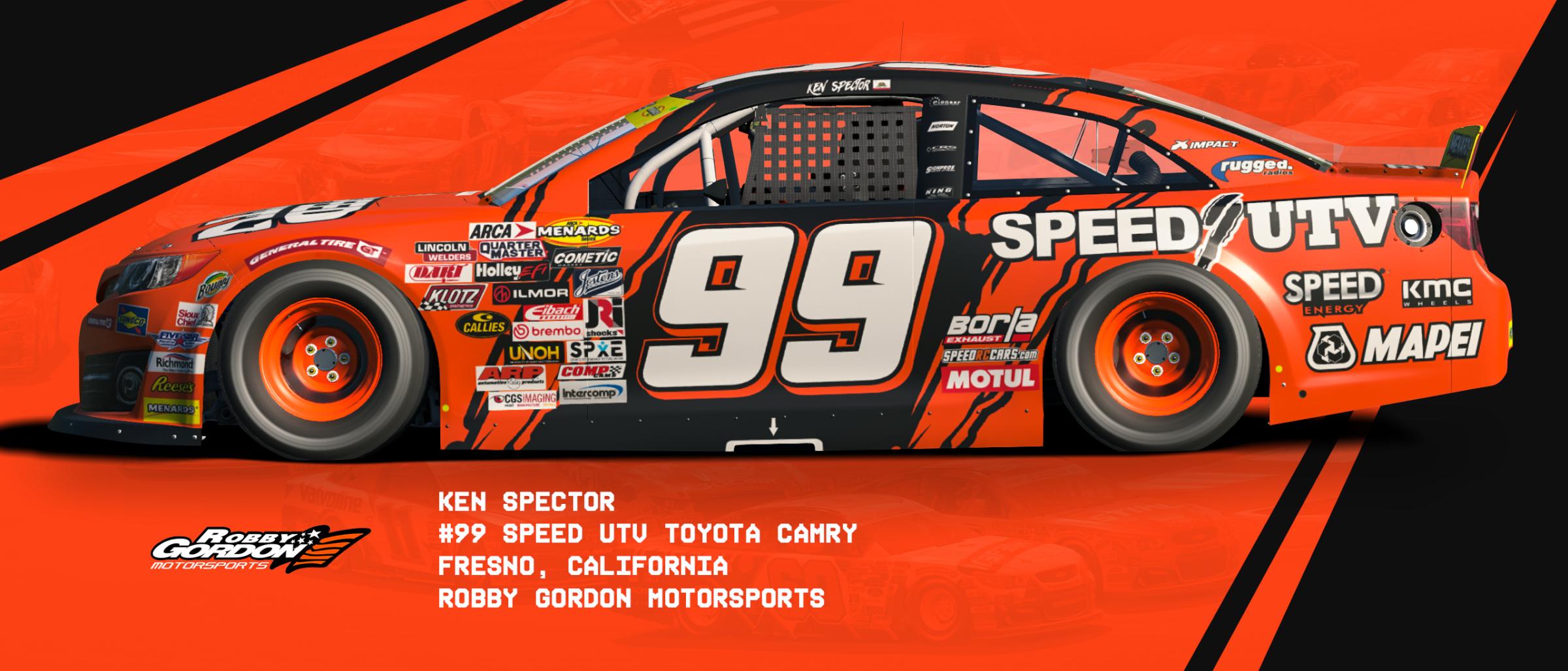 Preview of #99 Speed UTV Fictional ARCA Camry by Matt Muir