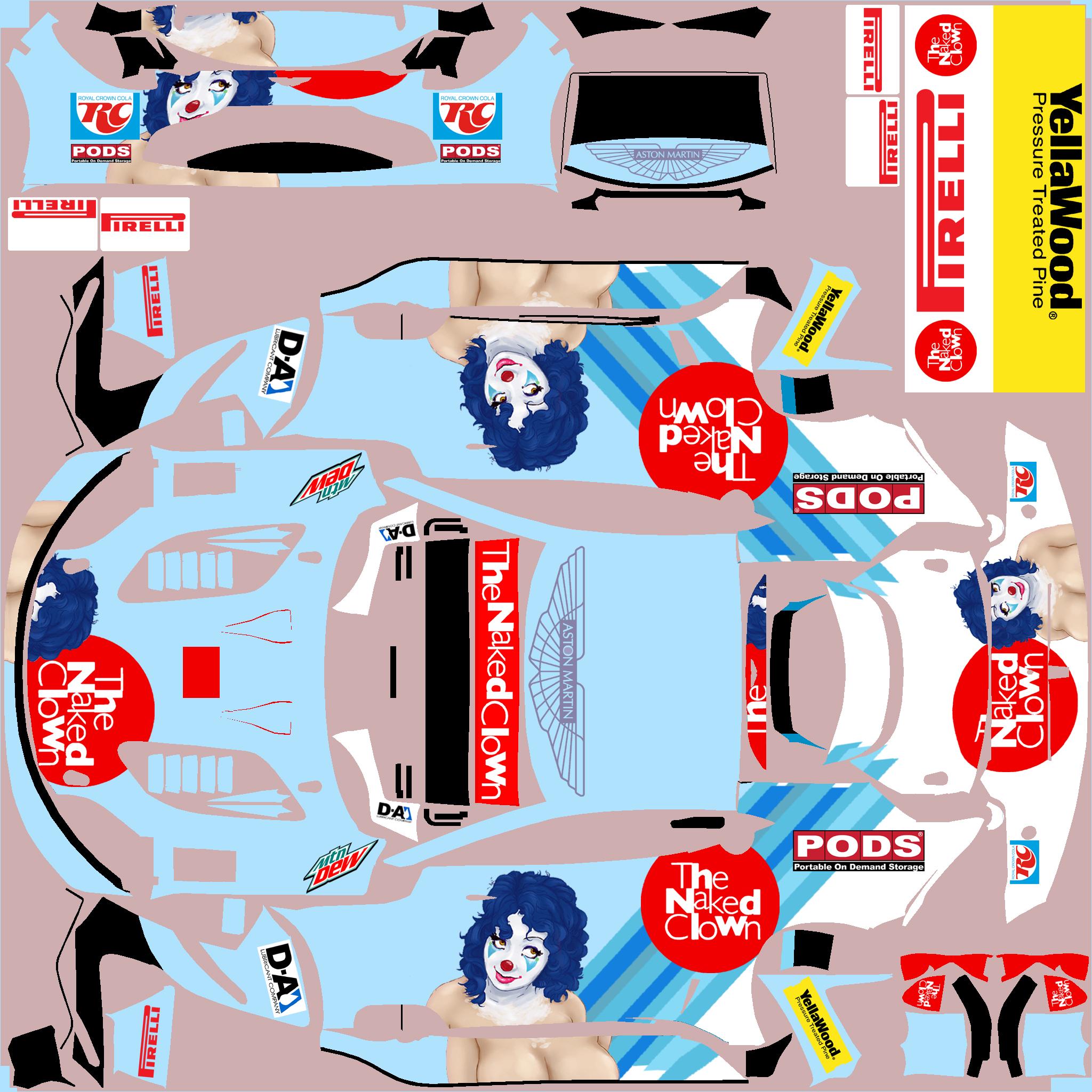 Preview of Aston Martin GT3 Naked Clown by Clyde Coman