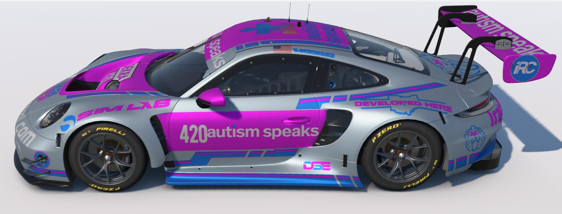 Preview of Autism Speaks Porsche 992r GT3 by Todd Schwarz